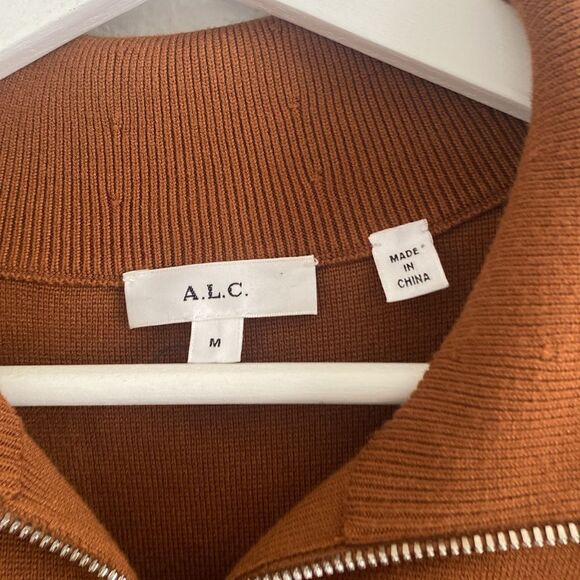 A.L.C. Otto Rib Half Zip Sweater Dress - Picture 3 of 8